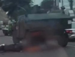 Viral, Mobil Tempur TNI di Purwakarta Tabrak Pemotor yang Membawa Anak Kecil