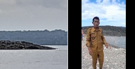 Pasca Gempat 7,9 SR Muncul Pulau Baru di Kepulauan Tanimbar Maluku