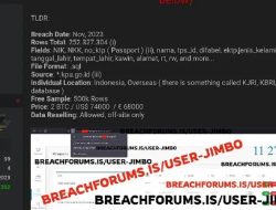 Hacker Jimbo Retas Situs KPU, Diduga 252 Juta DPT Bocor Dijual ke Web Dark