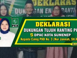 Lumbung Suara PKB Pilih Mbak Nong, 7 Ranting Kota Sumenep Deklarasi Dukungan