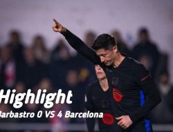 Dua Gol Lewandowski Bawa Barcelona Menang Telak 4-0 atas Barbastro di Copa del Rey