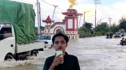 Presiden Mahasiswa UNIBA Madura Tinjau Langsung Lokasi Banjir di Sumenep