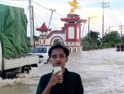 Presiden Mahasiswa UNIBA Madura Tinjau Langsung Lokasi Banjir di Sumenep